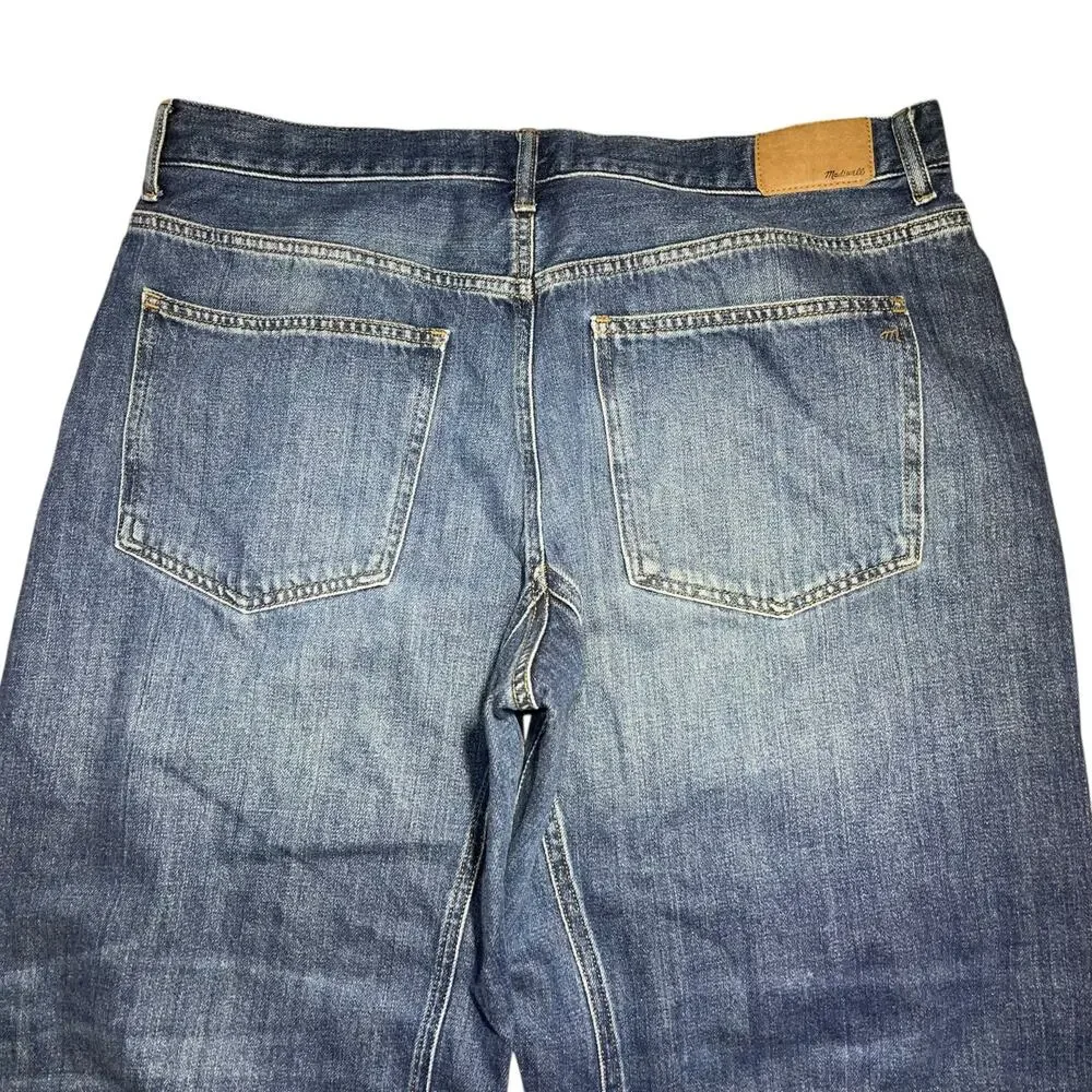 Madewell Medium Wash High-Rise Cropped Wide-Leg Jeans - Picture 7 of 11